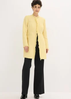 Americana larga de bouclé Mujer Blazers