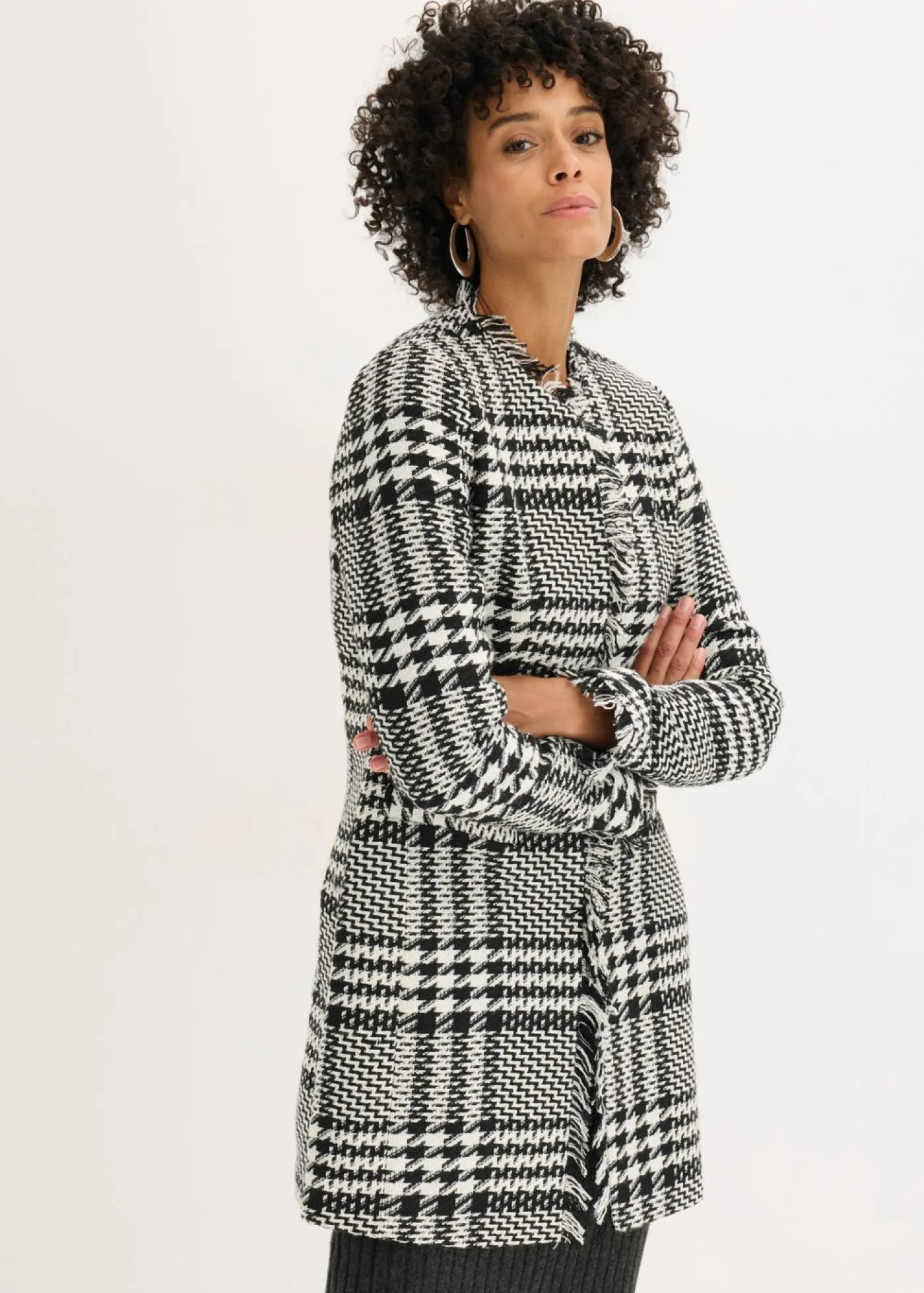Online Americana larga de bouclé Mujer Blazers