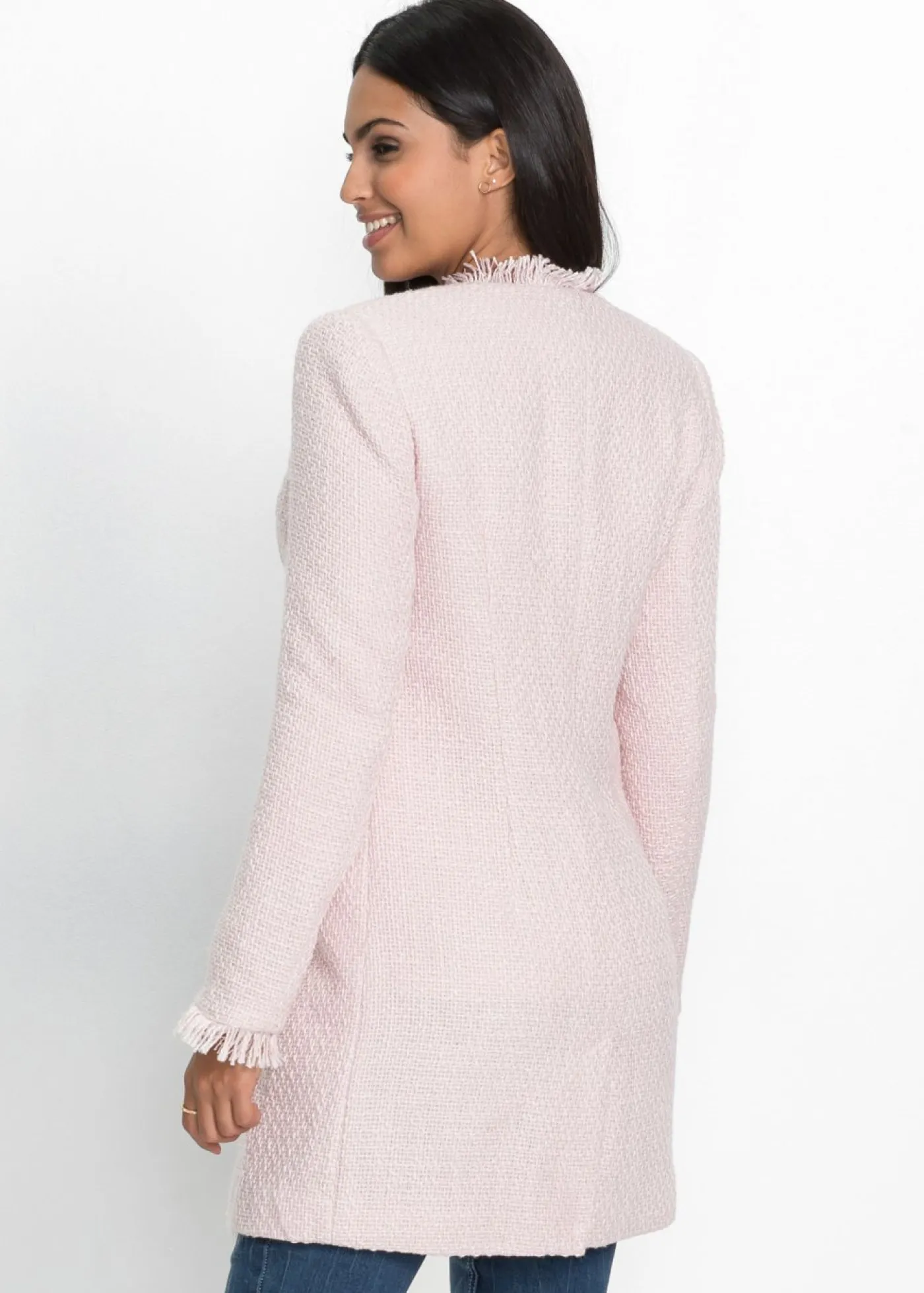 Outlet Americana larga de bouclé Mujer Blazers