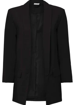 New Americana larga de mezcla de viscosa Mujer Blazers