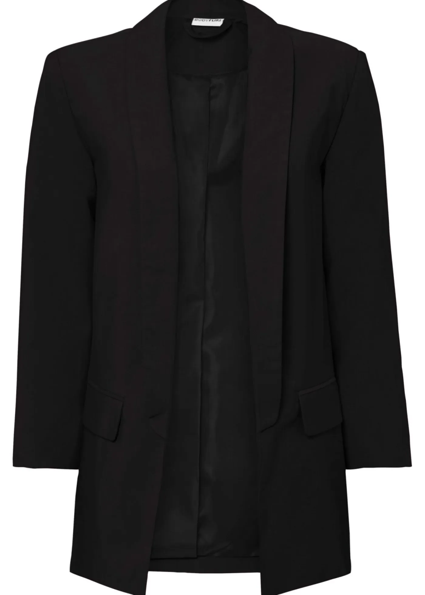 New Americana larga de mezcla de viscosa Mujer Blazers