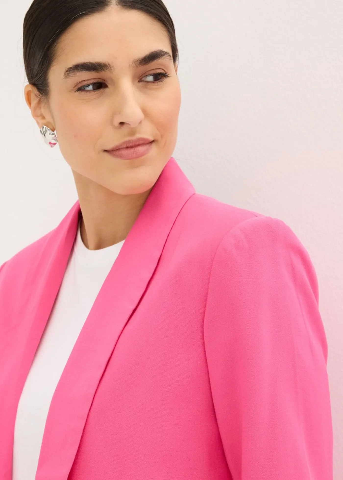 Discount Americana larga de mezcla de viscosa Mujer Blazers