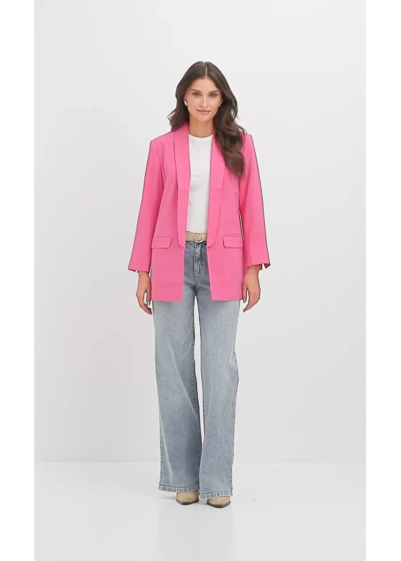 Discount Americana larga de mezcla de viscosa Mujer Blazers