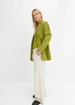 Best Americana larga de mezcla de viscosa Mujer Blazers