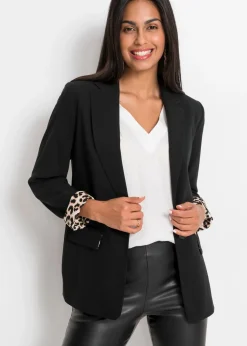 Sale Americana larga de mezcla de viscosa fluida Mujer Blazers