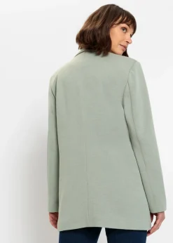 Online Americana larga de punto con bolsillos Mujer Blazers