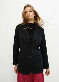 Hot Americana larga de punto de algodón Mujer Blazers