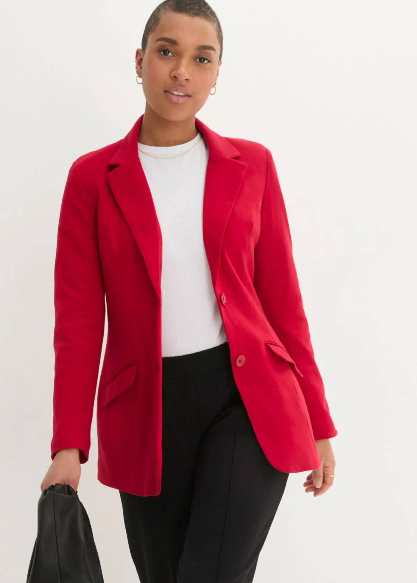 Sale Americana larga de punto de algodón Mujer Blazers