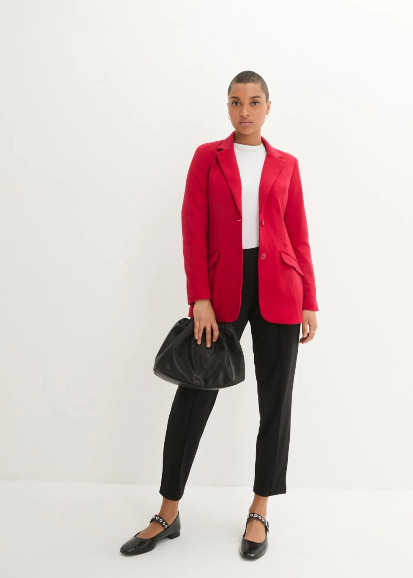 Sale Americana larga de punto de algodón Mujer Blazers