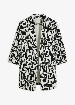 Americana larga estampada Mujer Blazers