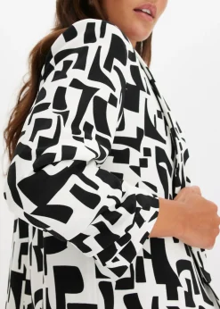 Americana larga estampada Mujer Blazers