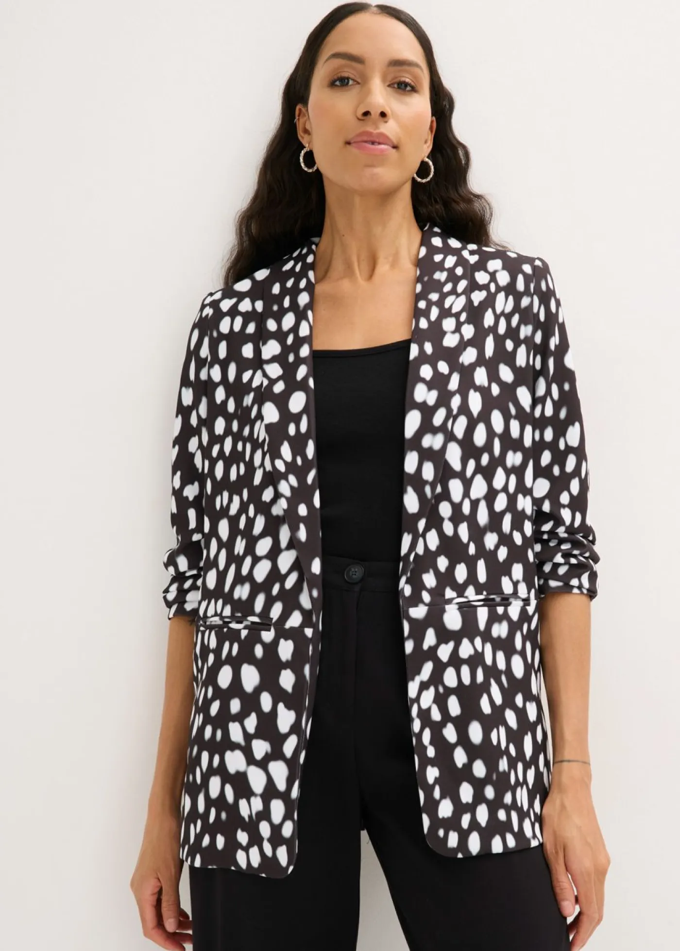Best Americana larga estampada Mujer Blazers