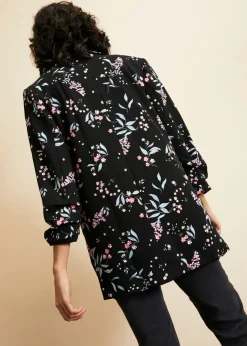 Clearance Americana larga estampada Mujer Blazers