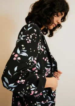 Clearance Americana larga estampada Mujer Blazers