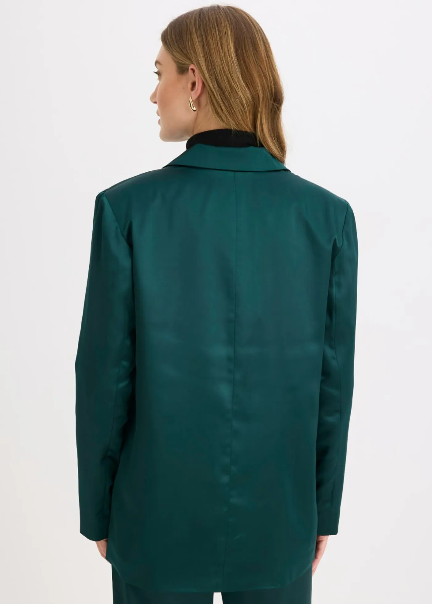 Hot Americana oversize de satén Mujer Blazers