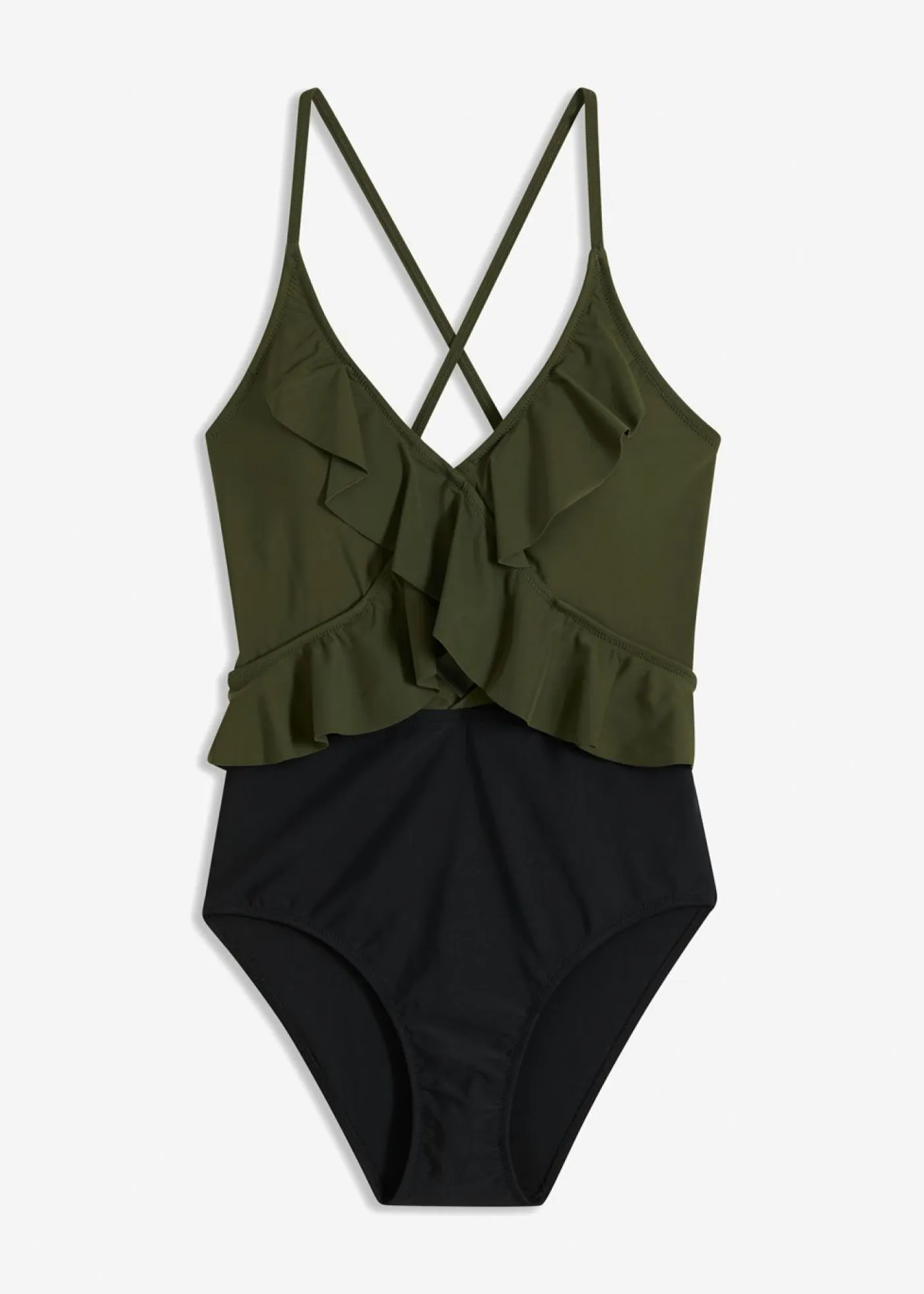 Clearance Bañador con abertura y volantes Mujer Ropa Para Ir A La Playa|Novedades