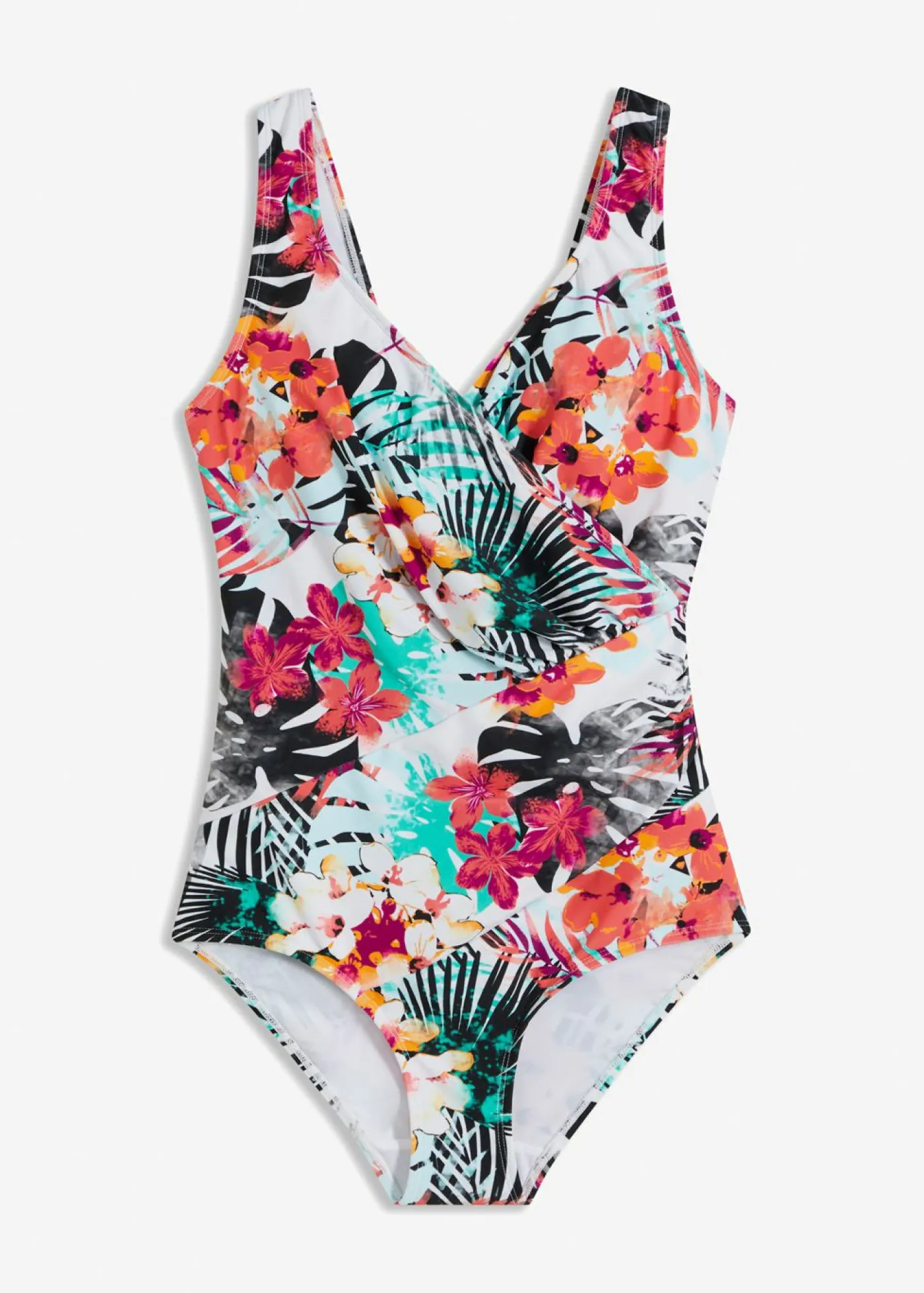 Outlet Bañador con efecto moldeador medio y efecto cruzado Mujer Vestidos Moldeadores|Bañadores