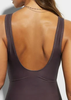 New Bañador con efecto moldeador medio y efecto cruzado Mujer Vestidos Moldeadores|Bañadores
