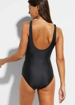 Clearance Bañador con efecto moldeador medio y volantes Mujer Vestidos Moldeadores|Bañadores