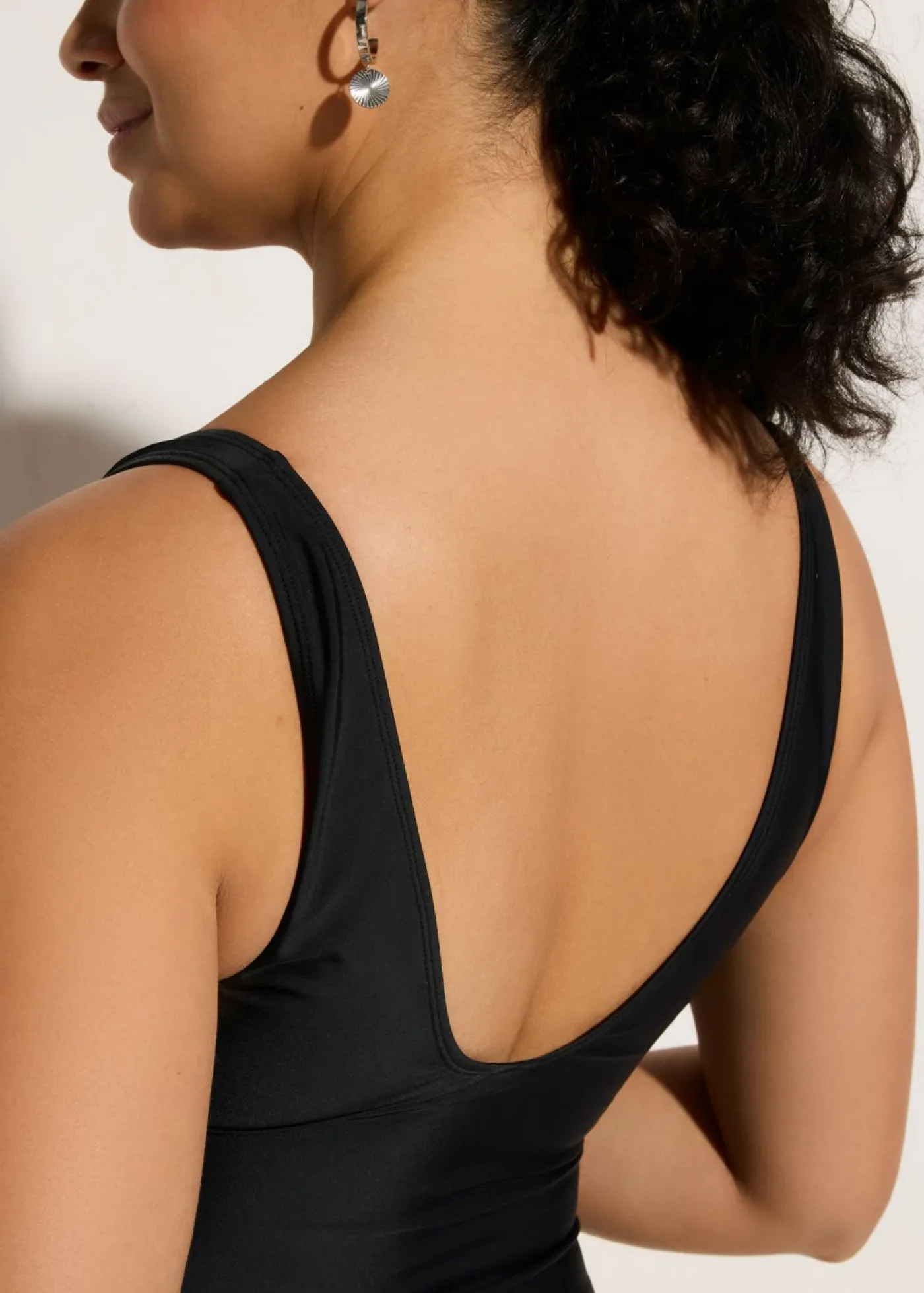 Sale Bañador con efecto moldeador medio e insertos estampados Mujer Vestidos Moldeadores|Bañadores