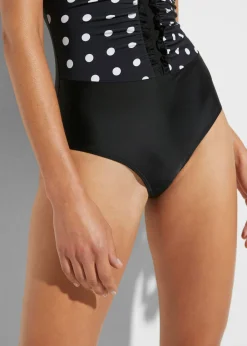 Hot Bañador con efecto moldeador medio y fruncido Mujer Vestidos Moldeadores|Bañadores