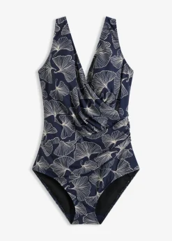 Discount Bañador con efecto moldeador medio y efecto cruzado Mujer Bañadores