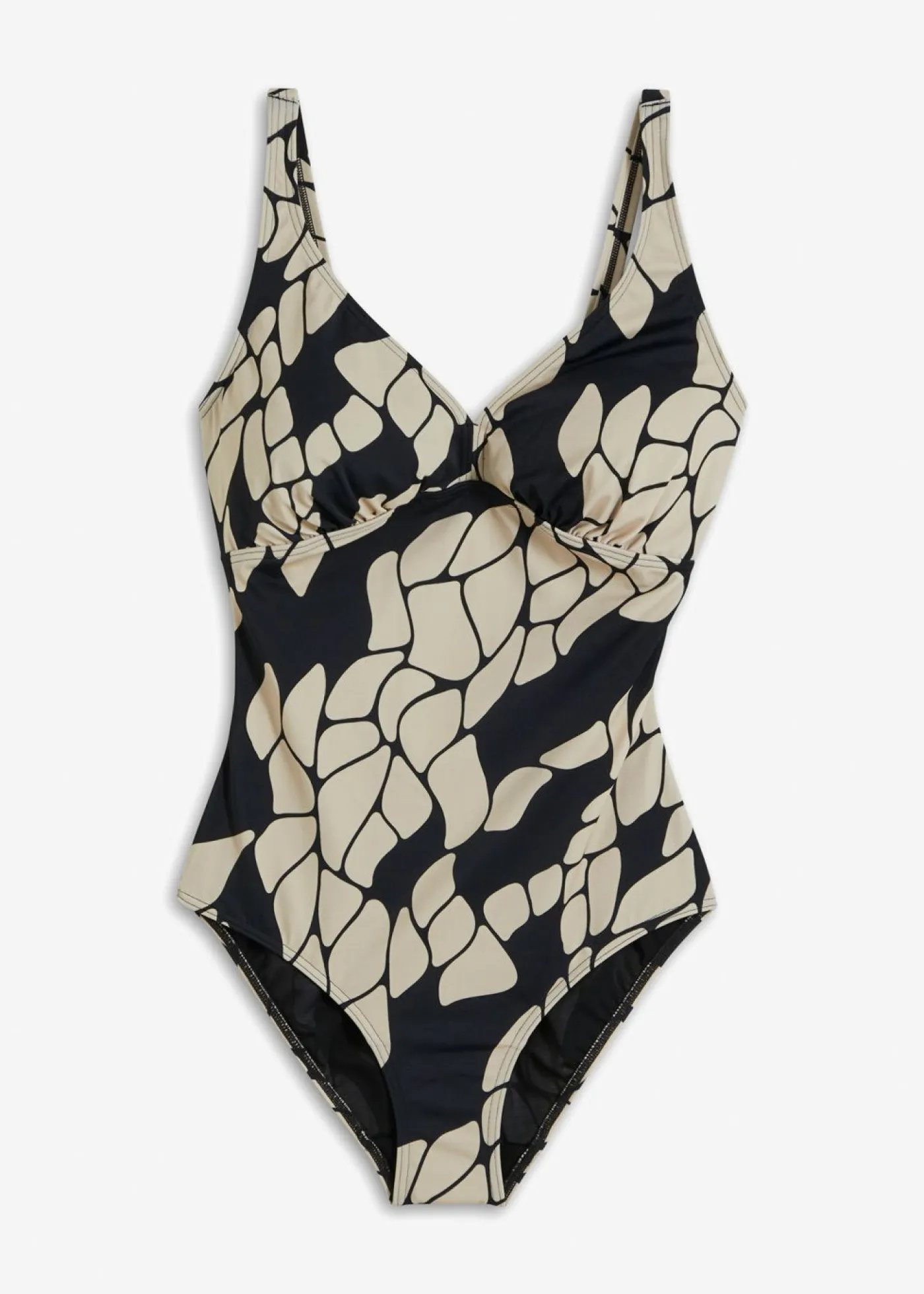 Hot Bañador con efecto moldeador medio y escote en V Mujer Vestidos Moldeadores|Bañadores