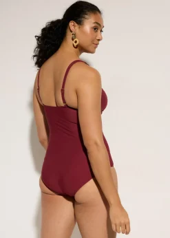 Sale Bañador con gran efecto moldeador y aspecto cruzado Mujer Vestidos Moldeadores|Novedades