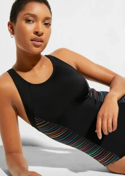 Outlet Bañador con inserción lateral Mujer Ropa De Baño Deportiva|Bañadores