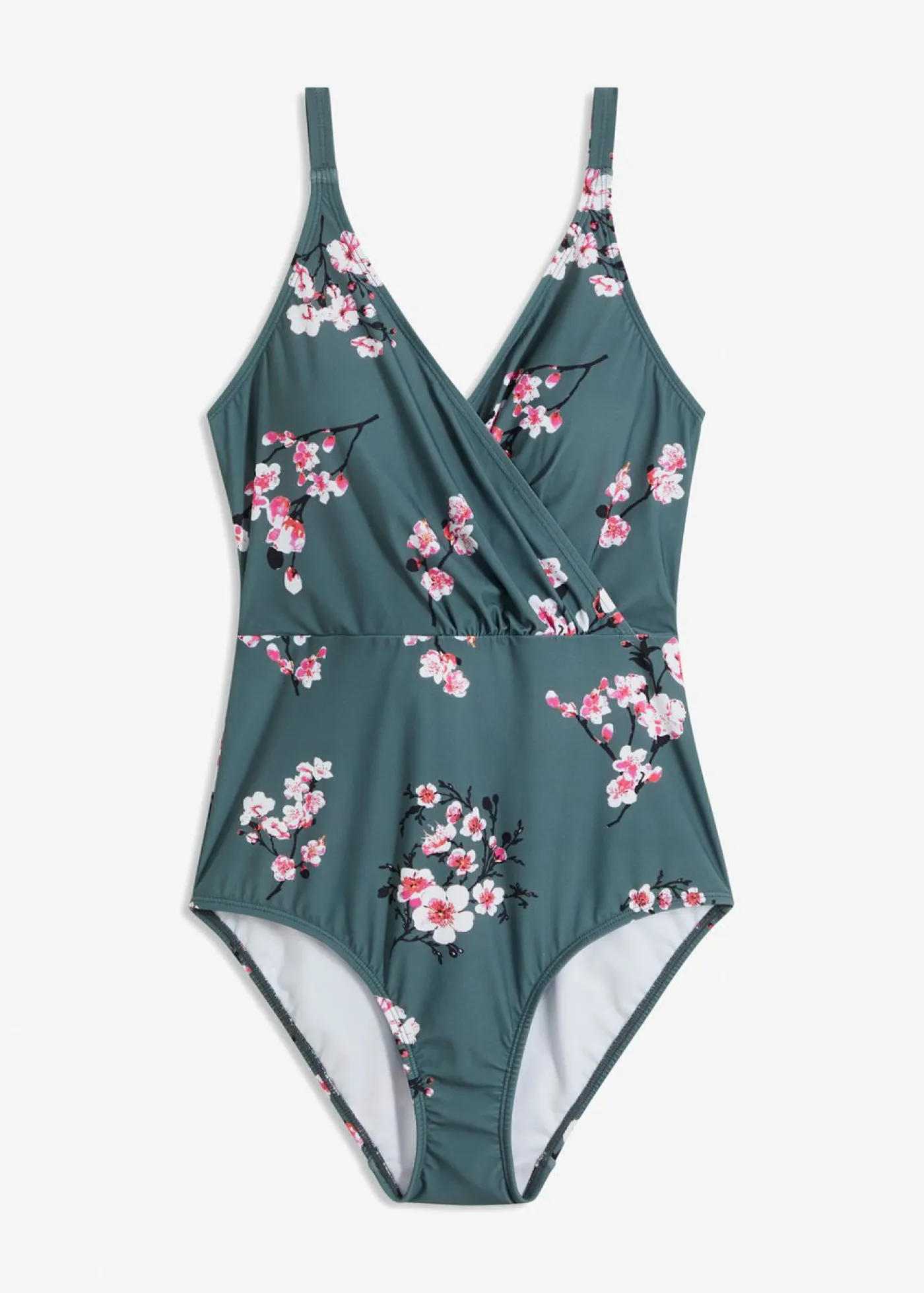Outlet Bañador con ligero efecto moldeador y diseño cruzado Mujer Vestidos Moldeadores|Bañadores