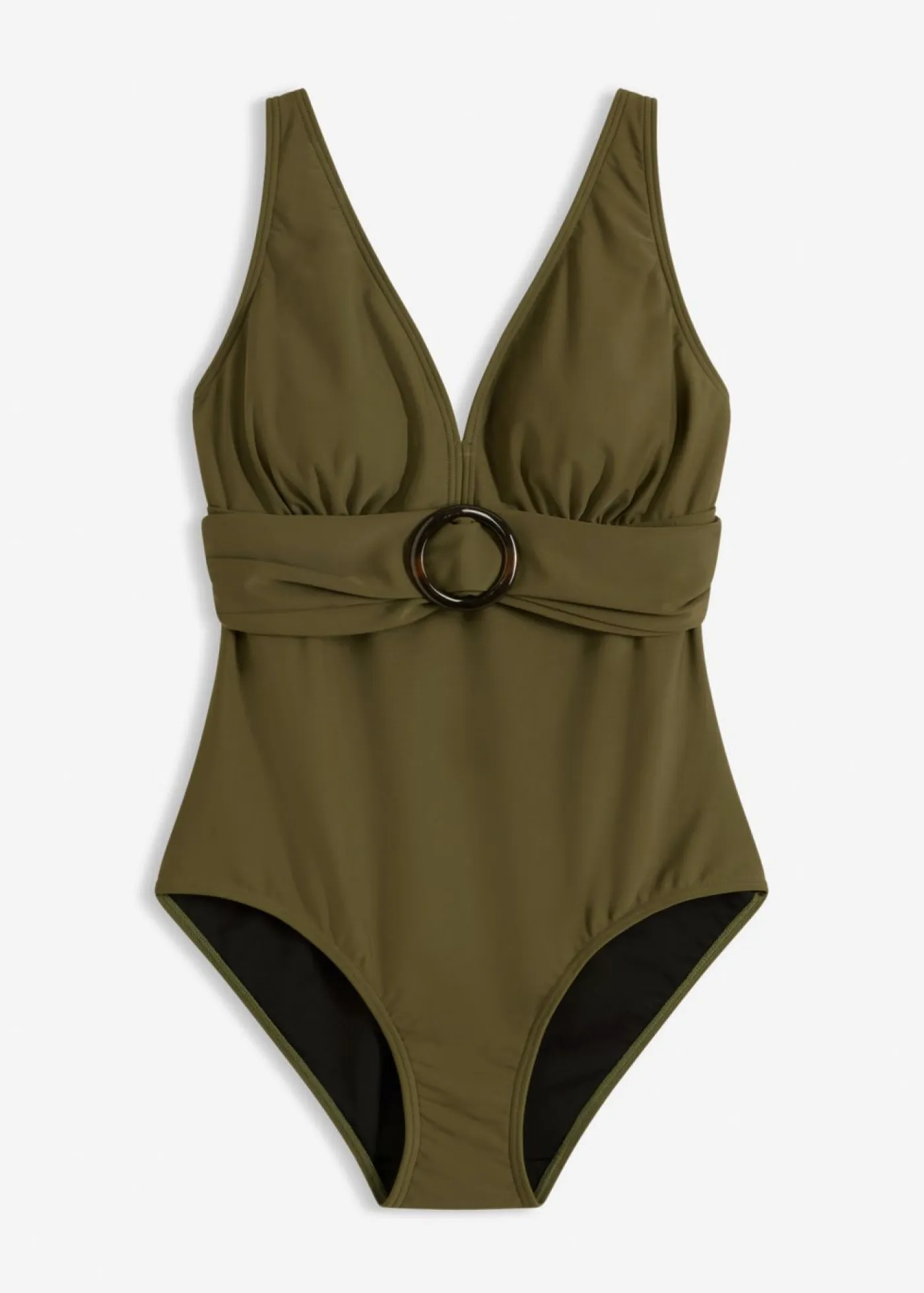 Outlet Bañador con ligero efecto moldeador y escote en V Mujer Vestidos Moldeadores|Novedades