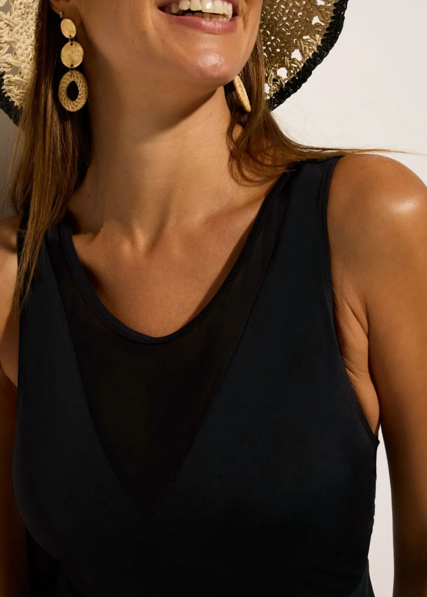 Hot Bañador con ligero efecto moldeador y mala Mujer Vestidos Moldeadores|Trajes De Baño