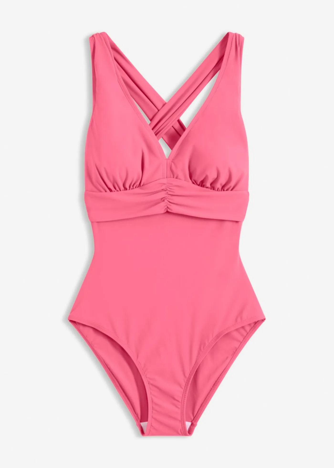 Clearance Bañador con ligero efecto moldeador y tirantes cruzados Mujer Vestidos Moldeadores|Bañadores