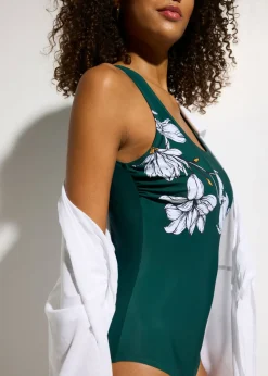 Clearance Bañador con ligero efecto moldeador Mujer Vestidos Moldeadores|Novedades