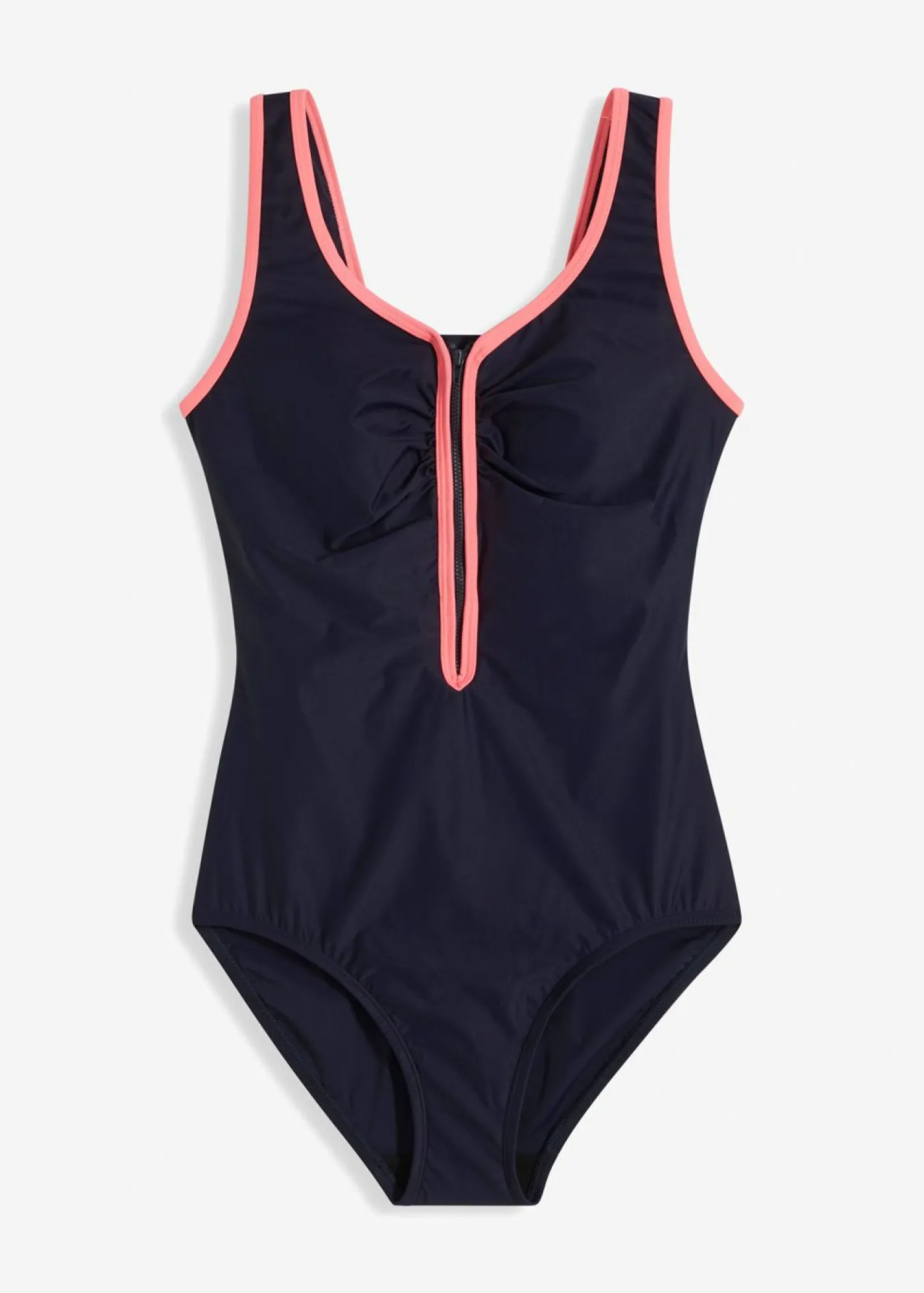 Sale Bañador con ligero efecto moldeador y cremallera Mujer Ropa De Baño Deportiva|Vestidos Moldeadores