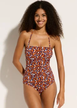 Bañador tipo bandeau con tirantes multiusos Mujer Bañadores