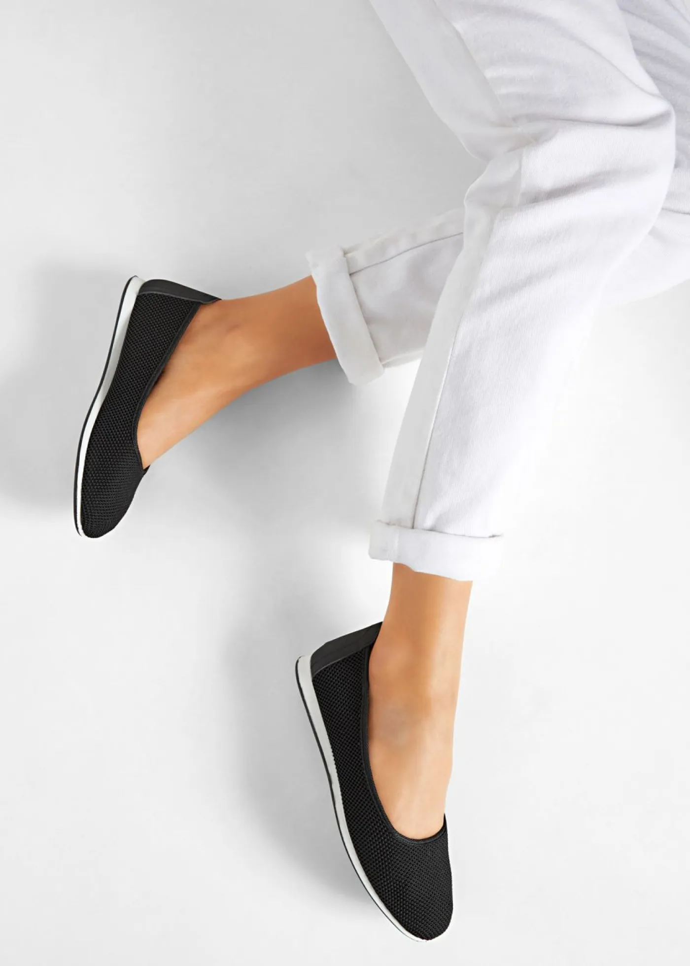 Sale Bailarinas cómodas con ajuste elástico Mujer Tendencias·Zapatos Veganos|Zapatos Primavera-Verano