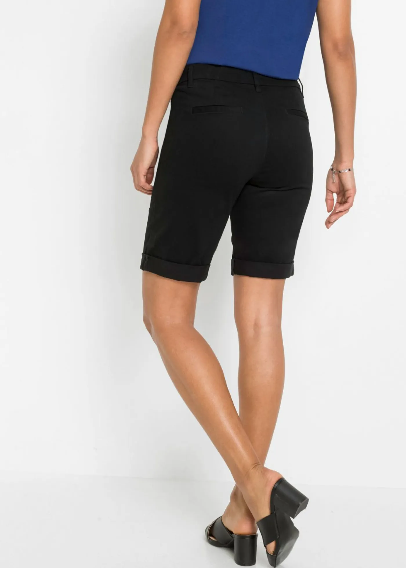New Bermuda elástica Mujer Shorts|Pantalones