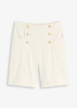 Sale Bermudas con botones decorativos Mujer Shorts|Pantalones