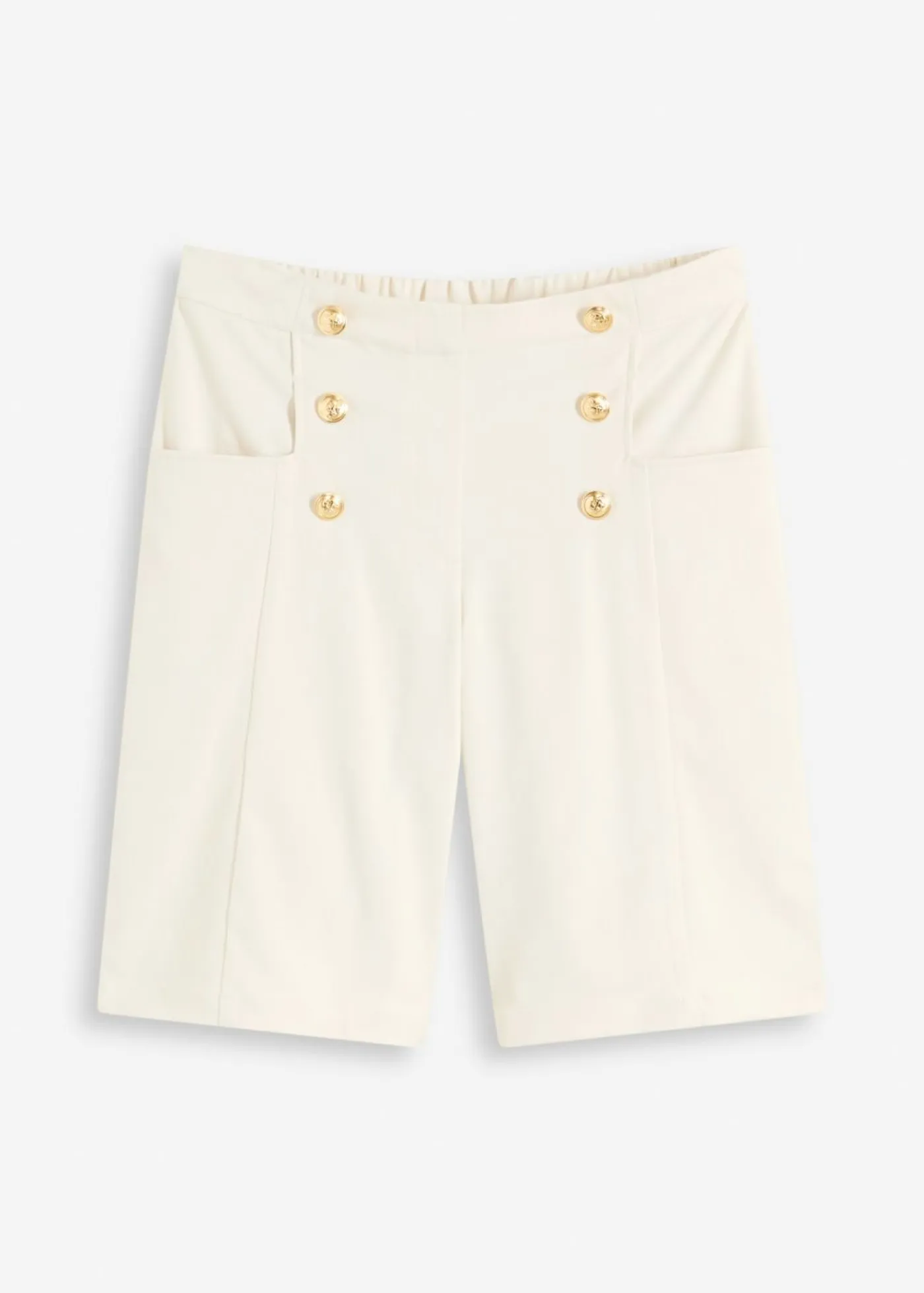 Sale Bermudas con botones decorativos Mujer Shorts|Pantalones