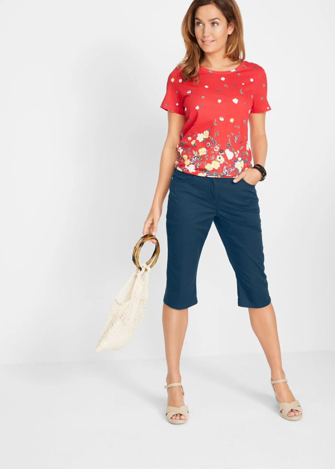 Online Bermudas con cintura elástica Mujer Shorts|Pantalones
