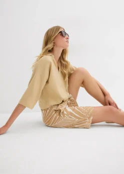 Online Bermudas con cintura elástica Mujer Shorts|Pantalones