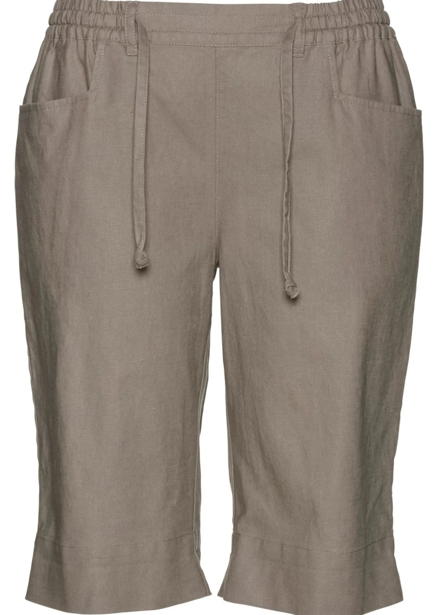 Outlet Bermudas con lino Mujer Shorts|Pantalones