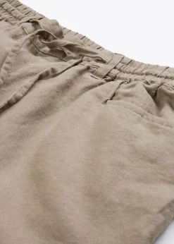 Outlet Bermudas con lino Mujer Shorts|Pantalones