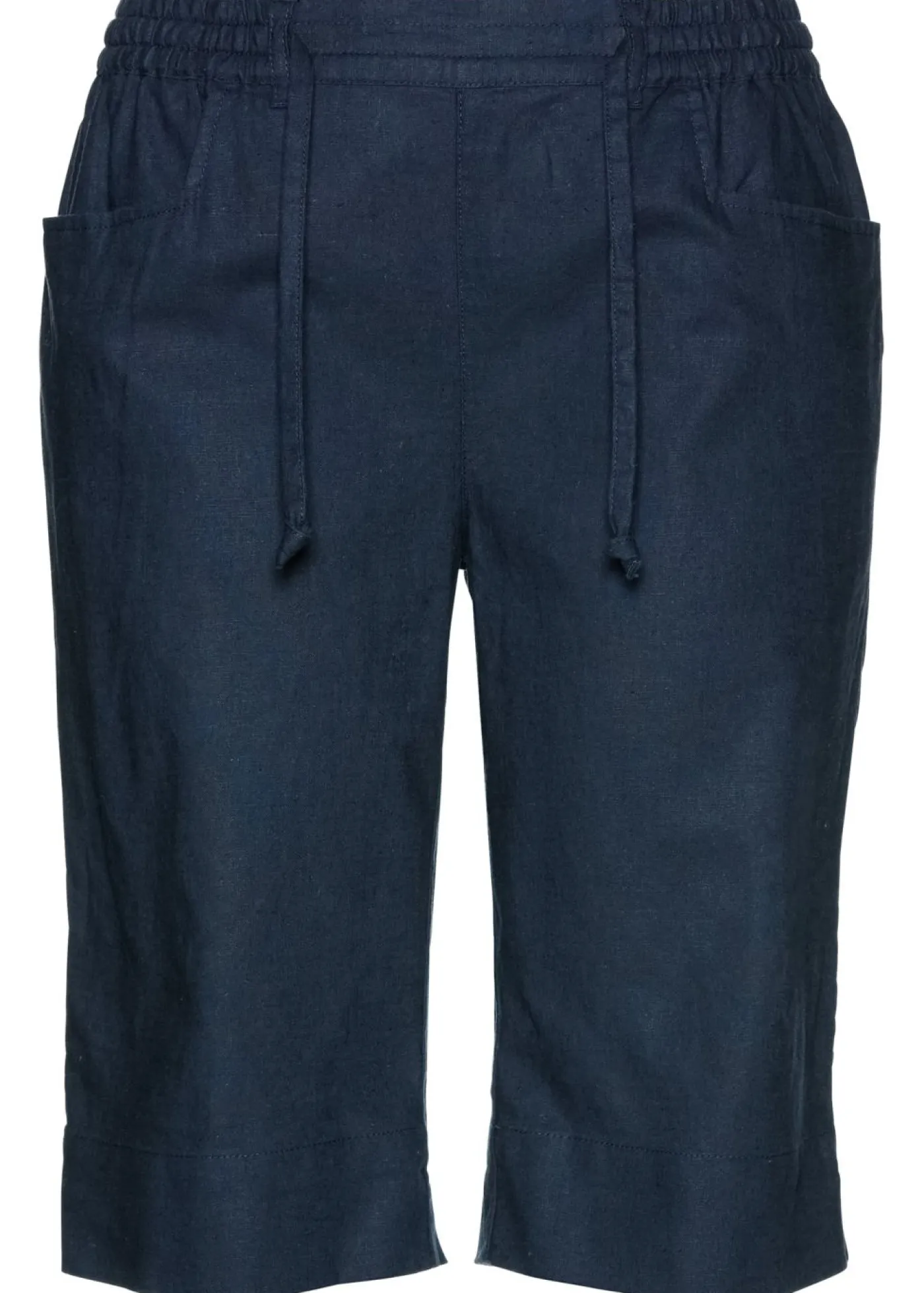 Clearance Bermudas con lino Mujer Shorts|Pantalones