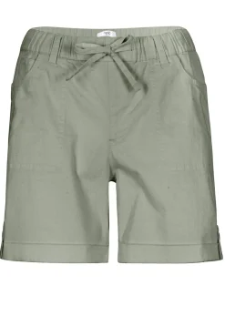 Online Bermudas de algodón con cinturilla elástica Mujer Shorts|Pantalones