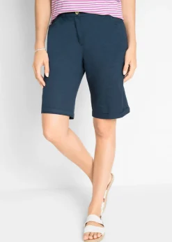Hot Bermudas de algodón con cinturilla cómoda Mujer Shorts|Pantalones