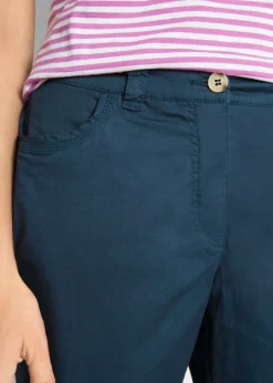 Hot Bermudas de algodón con cinturilla cómoda Mujer Shorts|Pantalones
