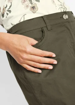 New Bermudas de algodón con cinturilla cómoda Mujer Shorts|Pantalones