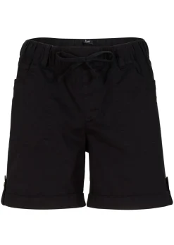 New Bermudas de algodón con cinturilla elástica Mujer Shorts|Pantalones